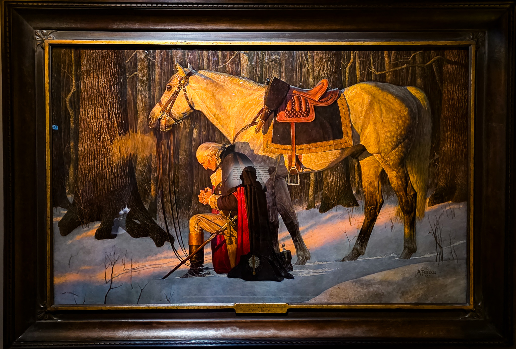 General Washingto in Prayer